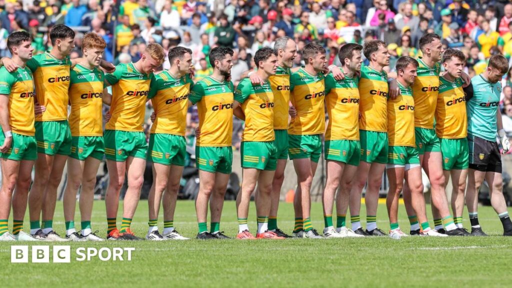 Donegal team before game against Louth