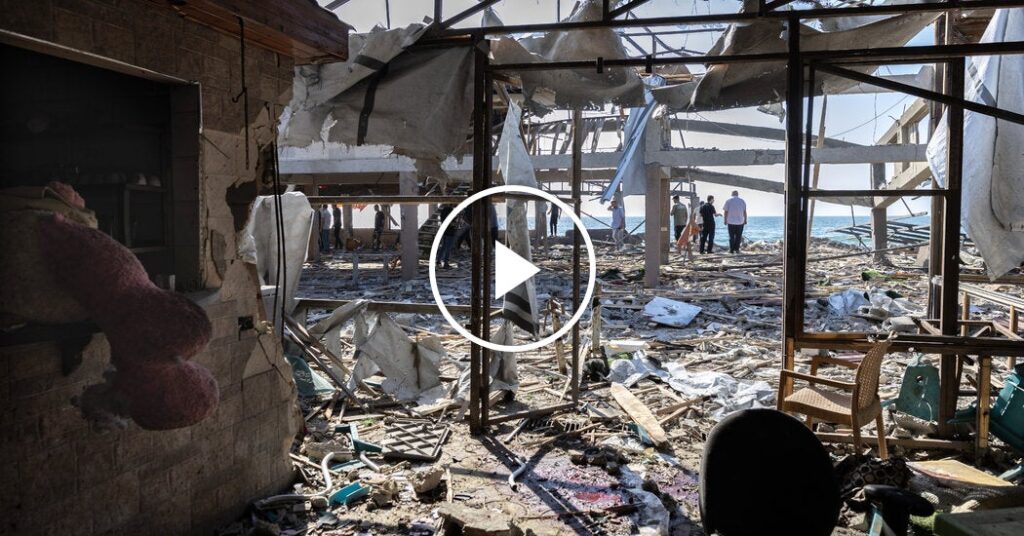 Deadly Airstrike Kills Dozens at Gaza Cafe