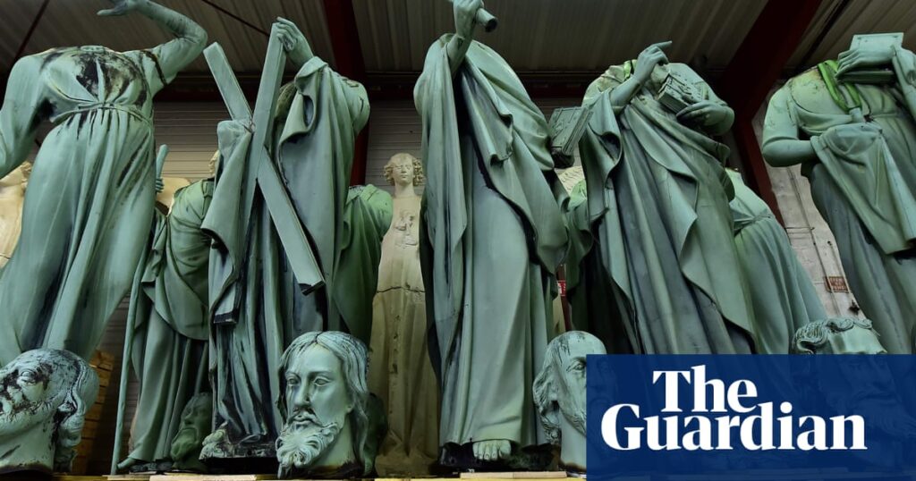 Giant statues of saints to crown latest step in £600m restoration of Notre Dame | Notre Dame