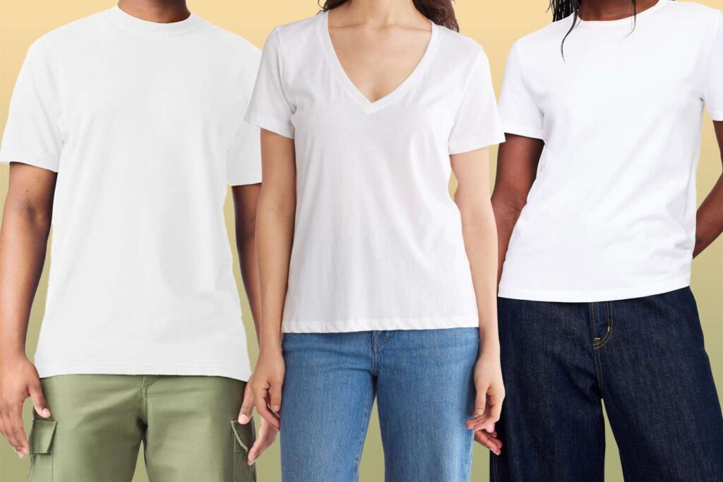 12 Perfect White T-shirts for Travel, All Under $25