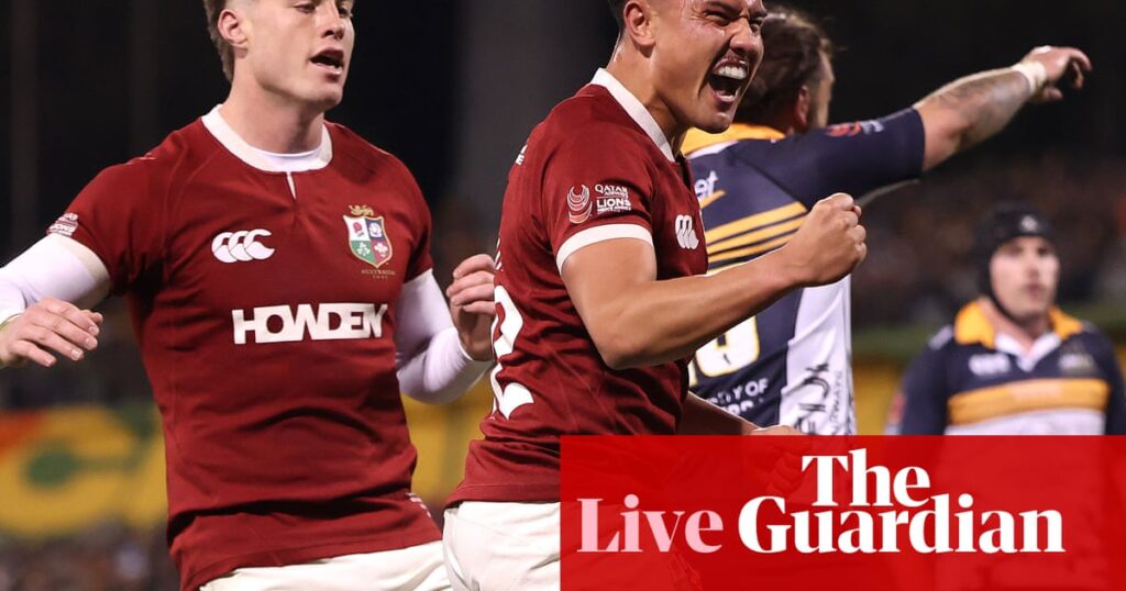 ACT Brumbies v British & Irish Lions: tour match – live | Lions tour 2025