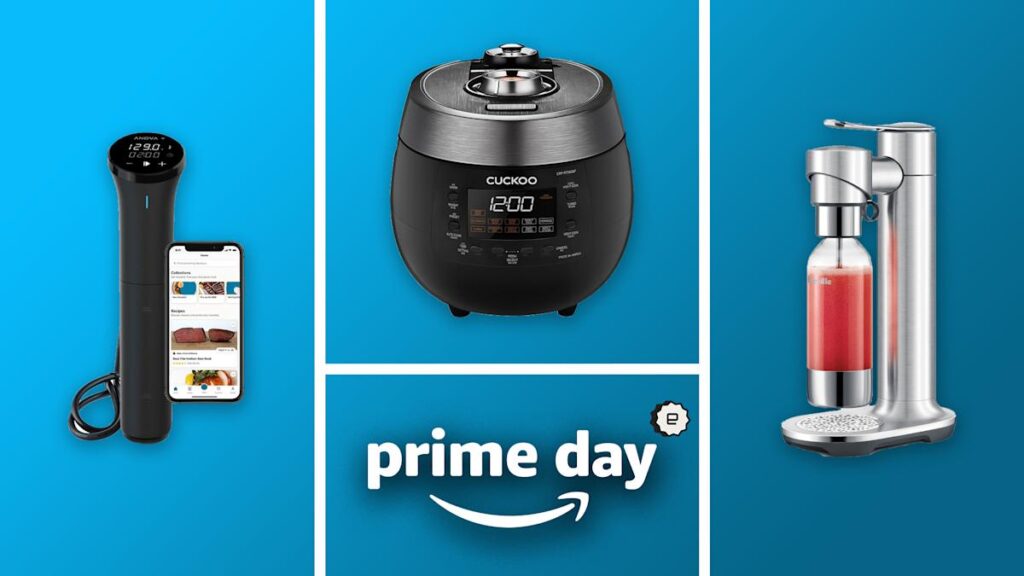 Amazon Prime Day deals on kitchen essentials include up to 50 percent off on air fryers, Instant Pots and sous vide machines