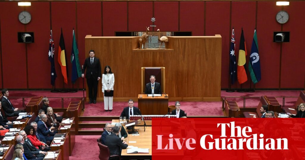 Australia politics live: David Pocock backs out of vote for Senate president after Pauline Hanson’s surprise nomination | Australia news