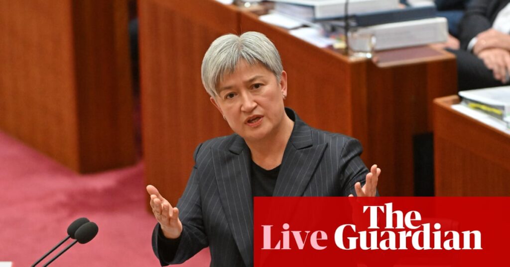 Australia politics live: protester interrupts Labor censure motion against Mehreen Faruqi as Coalition calls for senator’s suspension | Australia news