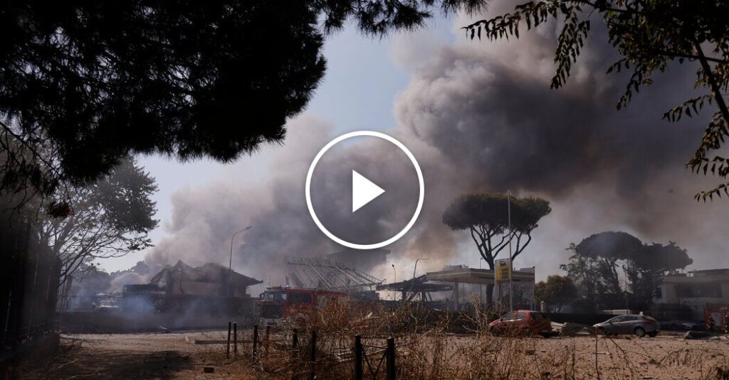 Fuel Tank Explosion Rocks Gas Station in Rome