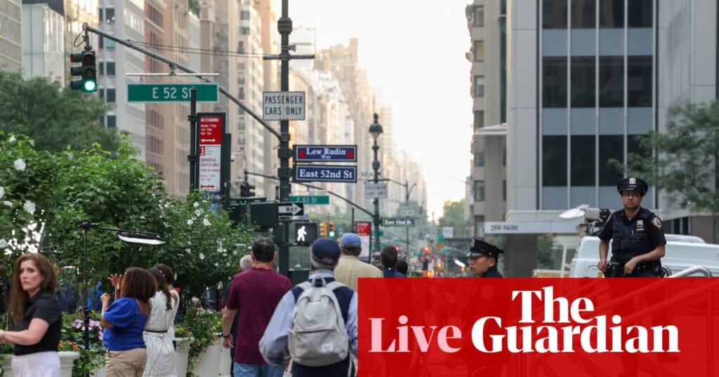 Gunman who killed four people in New York building was targeting NFL headquarters, mayor says – follow live | US politics