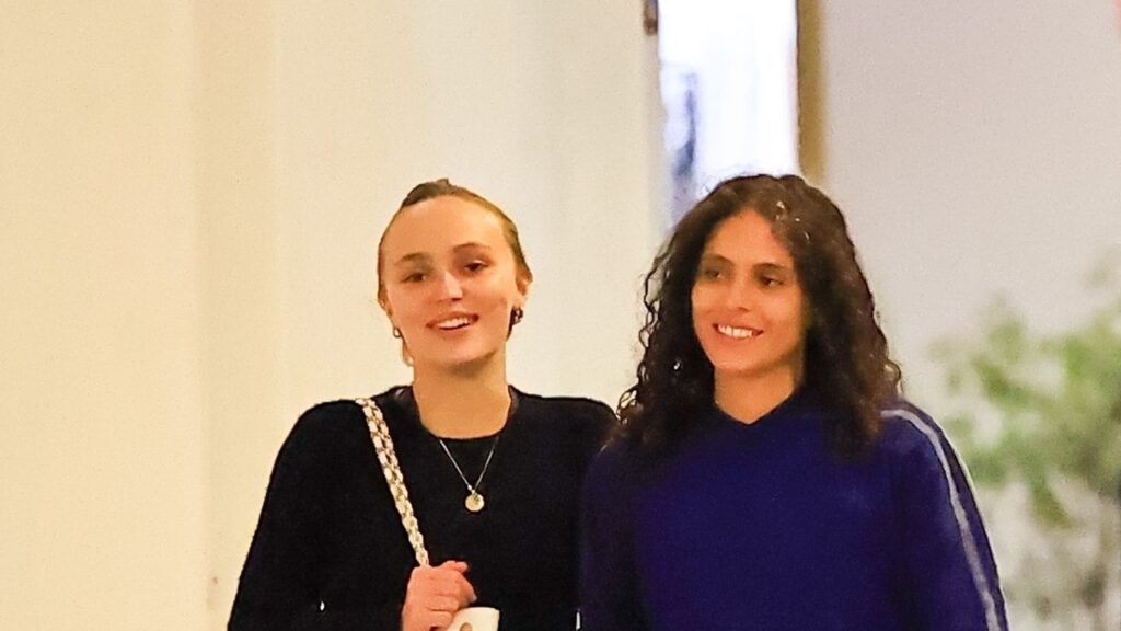 Lily-Rose Depp and 070 Shake Coordinate for Date Night