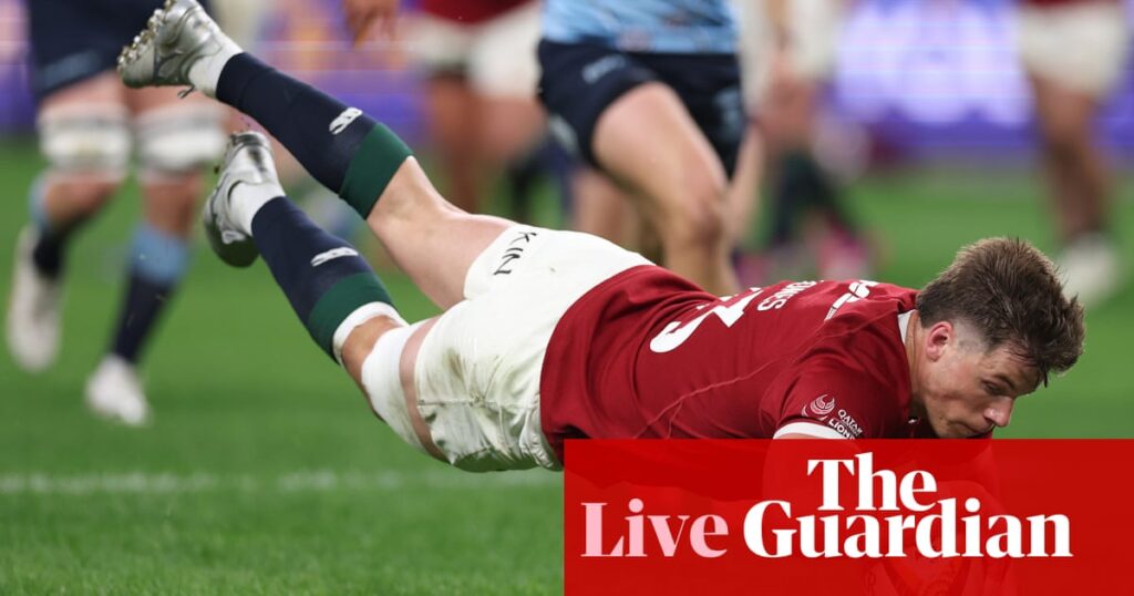 NSW Waratahs v British & Irish Lions: rugby union tour match – live | British & Irish Lions