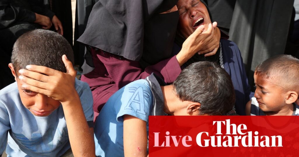 People waiting for aid among dozens reported killed by Israeli forces in Gaza – Middle East crisis live | Israel-Gaza war