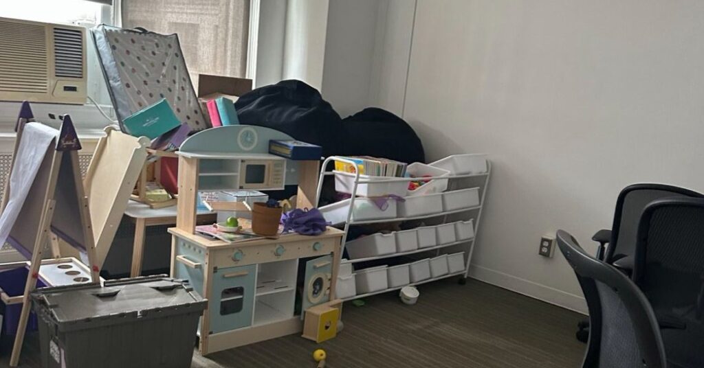 Photos: Here Are the Piles of Used Bedding and Children’s Play Sets Left Near DOGE’s Old Offices