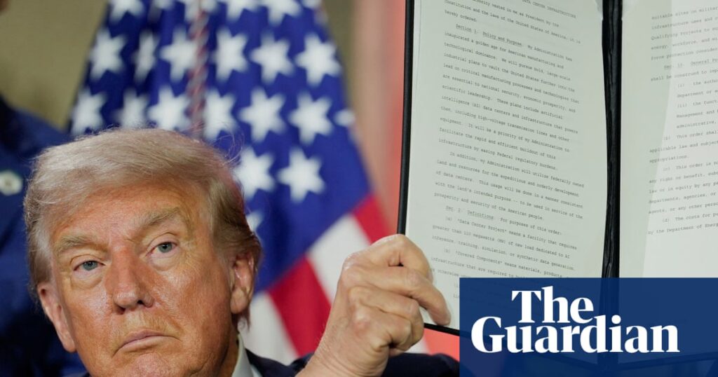The real winners from Trump’s ‘AI action plan’? Tech companies | Artificial intelligence (AI)