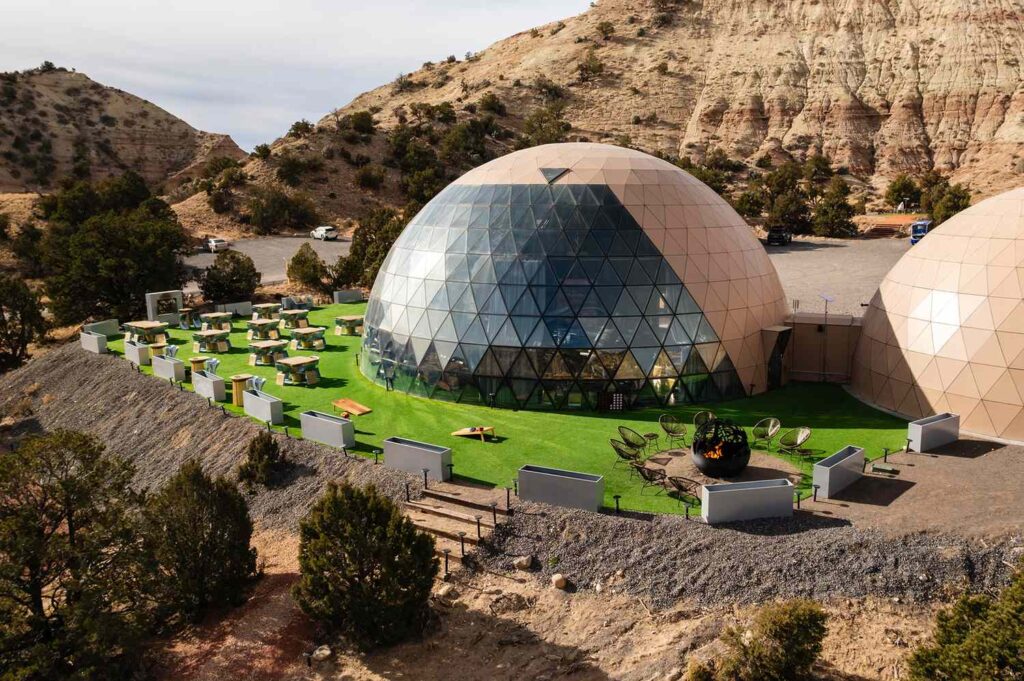 This Futuristic Dome Glamping Resort in Remote Utah Lets You Stargaze From Bed