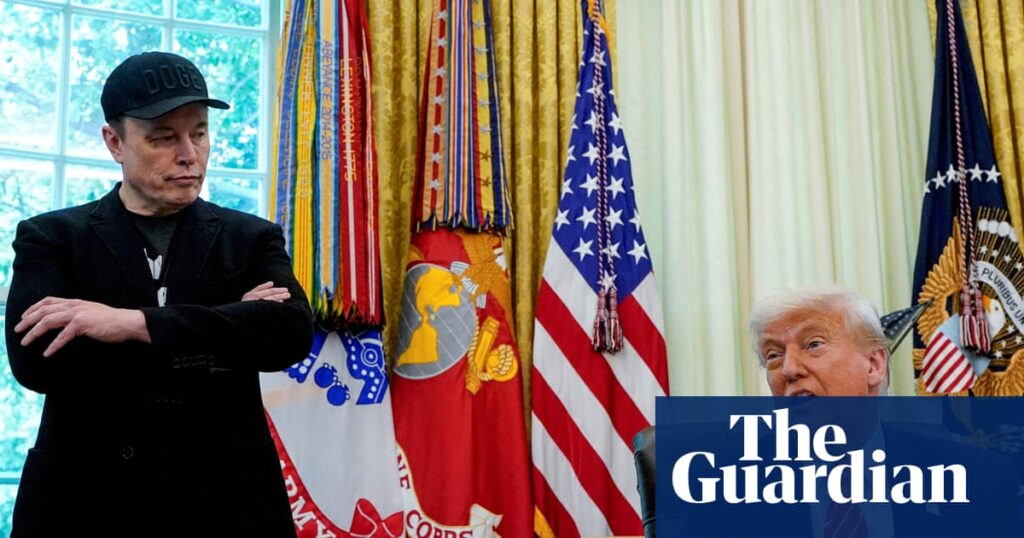 Trump and Musk’s feud blows up again with threats of Doge and deportation | US politics