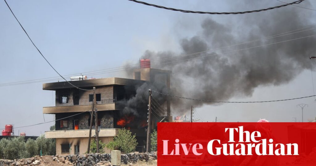 ‘Tense calm’ in Sweida after withdrawal of Bedouin fighters – Middle East crisis live | Syria