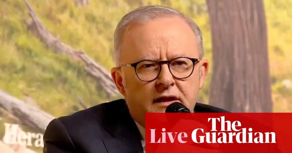 Australia news live: Albanese and Allan heckled at News Corp’s Bush Summit; contentious Tasmanian windfarm project given green light | Australia news