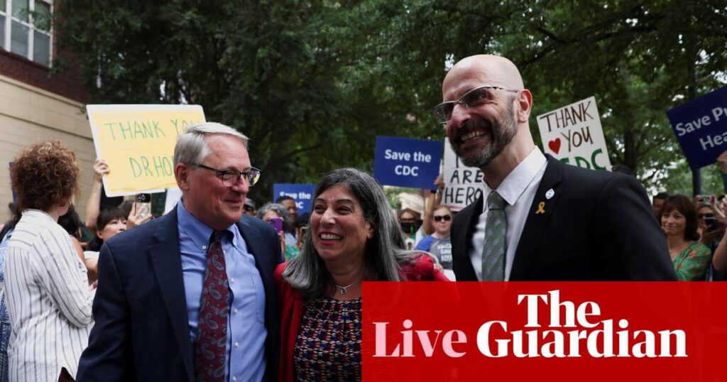 CDC leaders who quit say ‘get politics out of public health’, hitting out against RFK Jr’s anti-vaccine messaging – live | US news