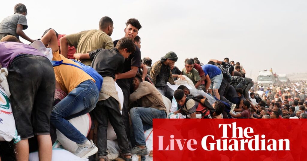 Middle East crisis: 25 foreign ministers issue joint call for ‘flood’ of aid into Gaza – as it happened | Gaza