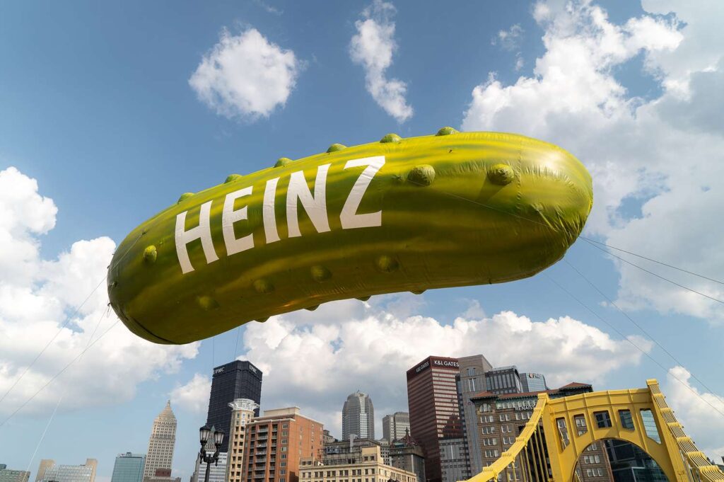 Pittsburgh Has a 3-day Pickle Festival—and You Can Ride a Mechanical Pickle, Eat Pickled Cannoli, and Enter a Pickle Juice Drinking Contest