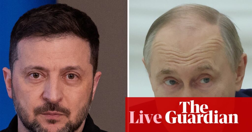 Zelenskyy calls for direct talks with Putin after Russian president says he backs peace negotiations – Europe live | Kyiv
